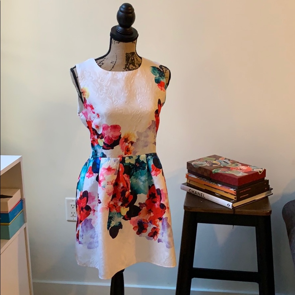 Multicolor mini dress